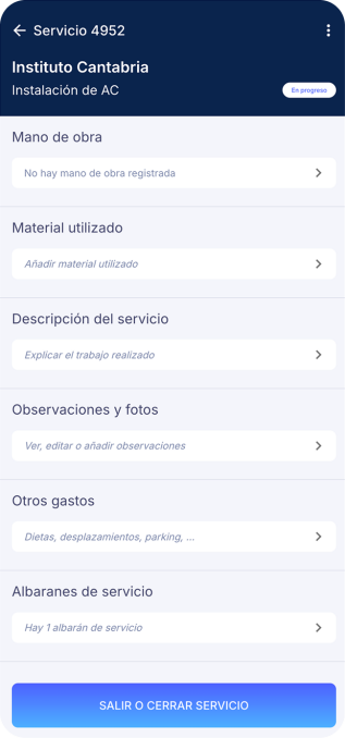 Labory App Partes Trabajo