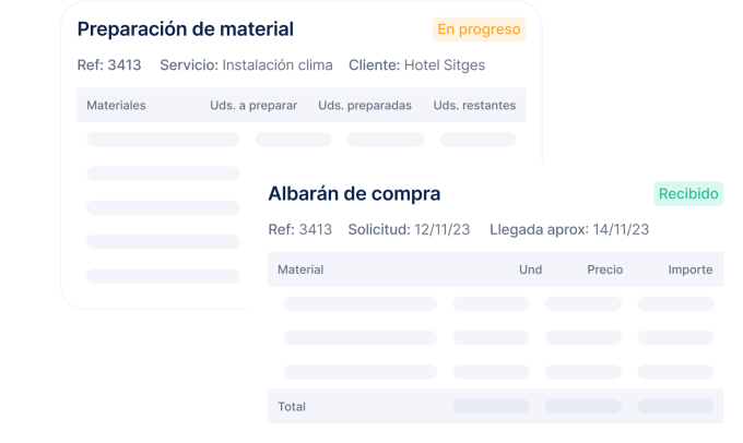 Albaranes Compra Obra Instalacion Labory