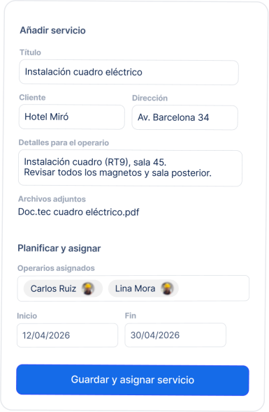Labory App Planificar Avisos Tecnicos Instalacion Obra